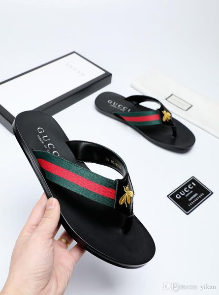 

Высочайшее качество натуральной кожи шлепанцы для мужчин сандалии женские летние тапочки причинно-следственная обувь для мужчин слайды с коробкой 38-45 10 цветов casual2007