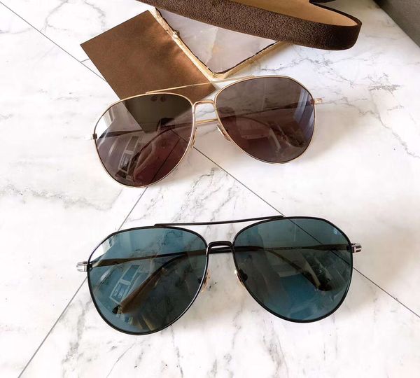 

men gold uv protection fashion pilot sunglasses metal gold frame 747 gafas de sol de mens sunglasses shades new with box, White;black