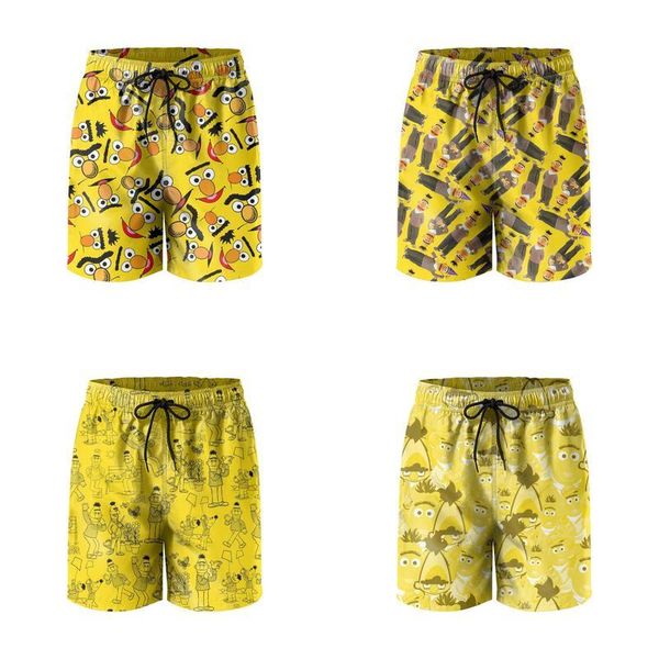 

мужские плавки bert golden yellow маппет друзья ребенок игрушка workout shorts пляж совета смешные купальники эрни orange gay детский furry