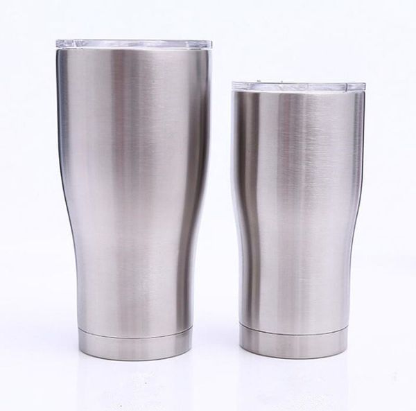 

30oz 20oz curve tumbler tainle teel coffee mug double wall vacuum in ulated beer cup drinkware vacuum mug