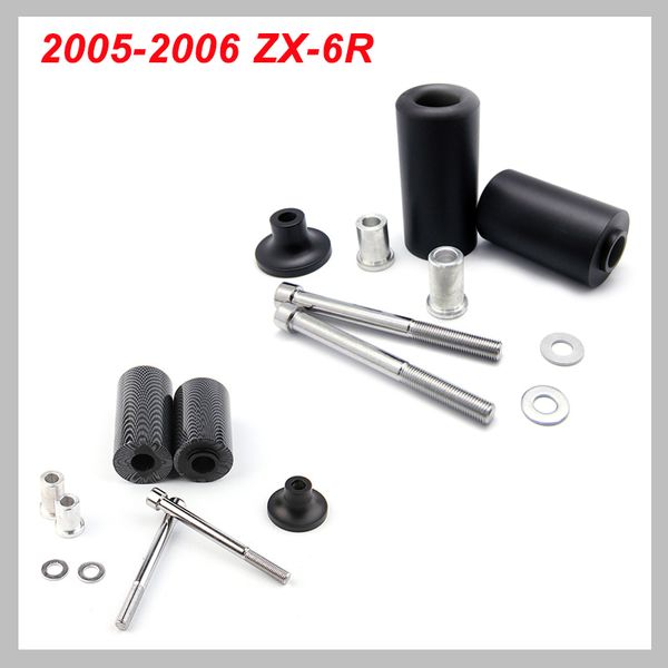 

no cut frame slider pad for 2005-2006 ninja zx-6r zx6r zx 6r 2005 2006 crash falling protection motorcycle parts