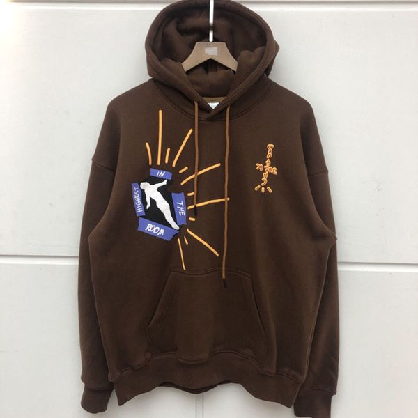 

19fw трэвис scoastroworld толстовки мужчины женщины высокое качество толстовки самый высокий в комнате лестница толстовка пуловер, Black