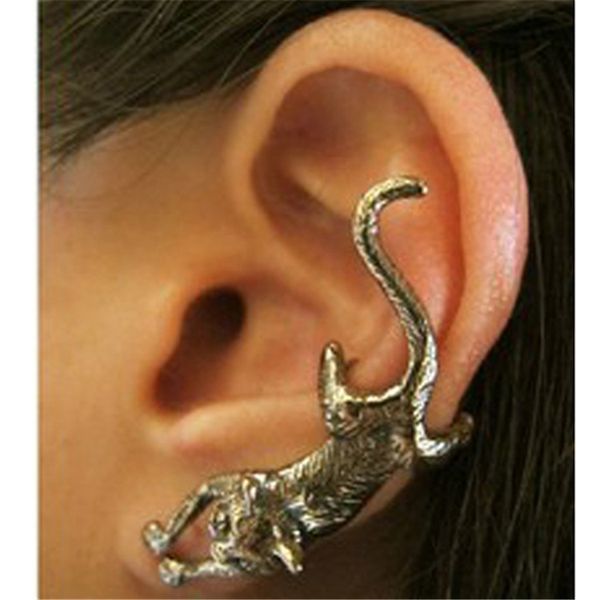 

jingyang punk wind cuff earrings ear wrap nail small ornaments personality exaggeration ear clip earring jewelry, Silver