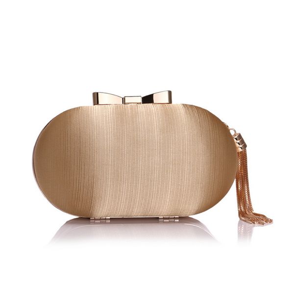 

sekusa bow metal women day clutches tassel luxurious fashion lady evening bags small party wedding bridal chain shoulder handbag mx200327