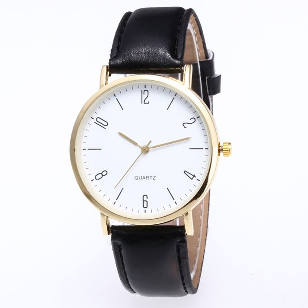 

fashion couple gift quartz watches leather strap roman numbers watches black casual wristwatch relogio masculino lover watch, Slivery;brown