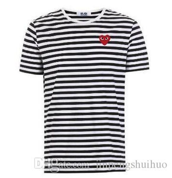 

Cdg play comme men de igner t hirt off with heart port tee hirt de garcon white pablo tripe hirt for ummer vetement