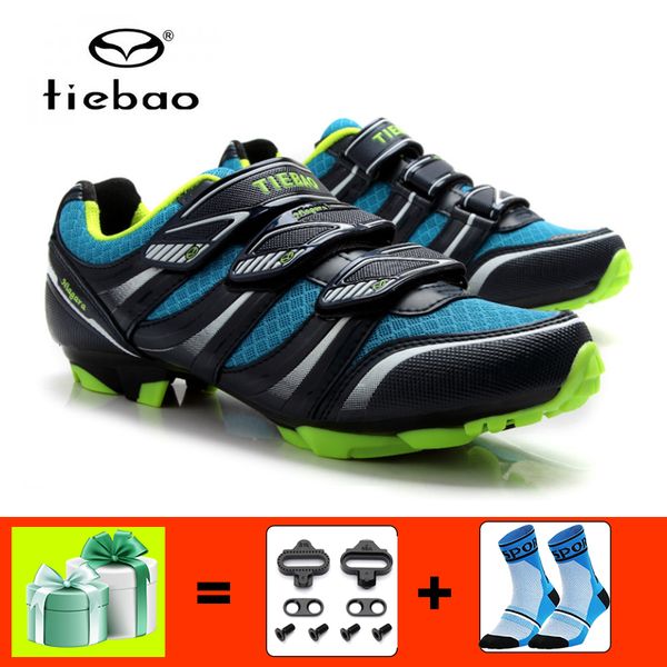 

tiebao mountain bike shoes sapatilha ciclismo mtb men outdoor self-locking breathable cycling sneakers bicycle riding shoes, Black