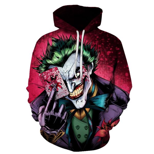 

horror movie it3d printed hoodie sweatshirt for men and women's fashion casual coat funny pullover it clown printed hoodie, Black