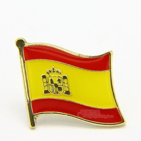 

national flag metal lapel pin flag pin spain