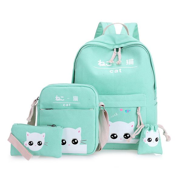 

satchel school bags 4 set /pcs school orthopedic satchel backpacks for children bag for girls mochilas escolares infantis