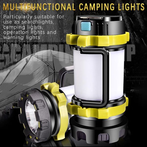 

rechargeable camping light led camping light usb dimmable reflector lamp work headlight waterproof emergency