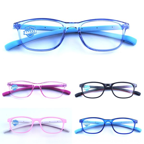

zqbm7 children's anti-blue-ray frame japanese raw silicone glasses material tr silicone anti-radiation goggles children's anti-blu, Silver
