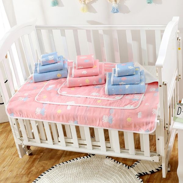 

mattress newborn baby baby pure cotton six-layer gauze thickened diaper mattress waterproof pad breathable diaper pad