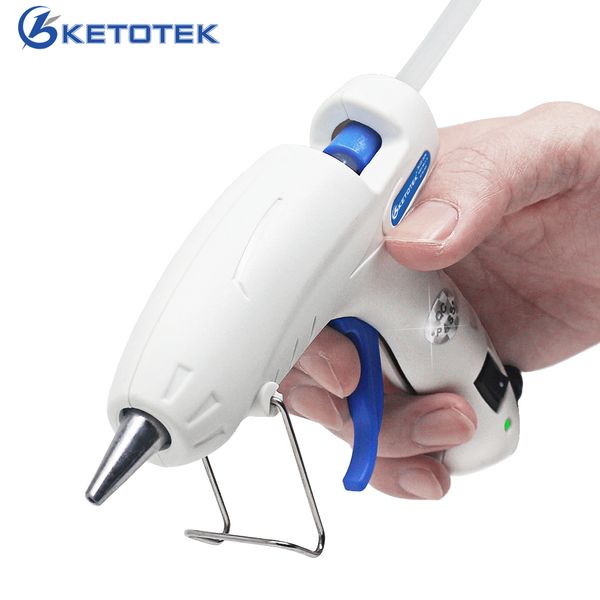 

30w 100-240v ac melt glue gun thermo mini adhesive electric heat temperature crafts repair tools for diy