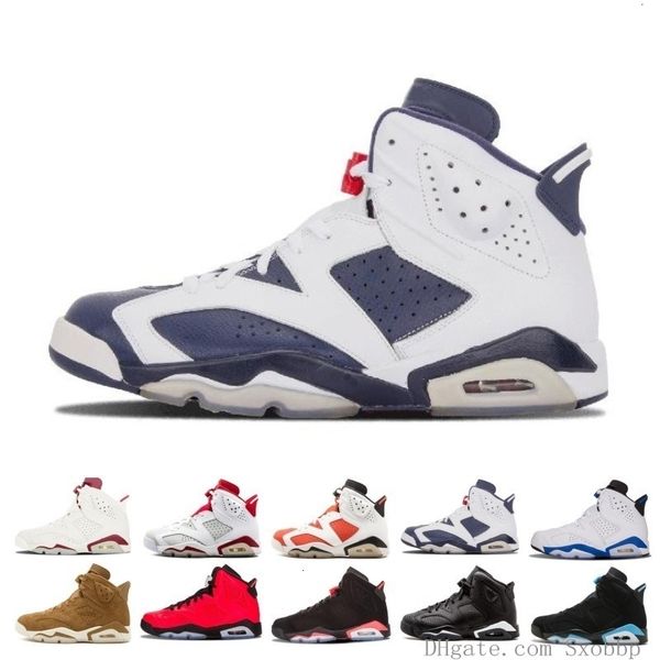 

2019 мужчины черные инфракрасные 6 6s баскетбол обувь мужской c carmine gatorade green тинкер unc black cat дизайнер кроссовки кроссовки us