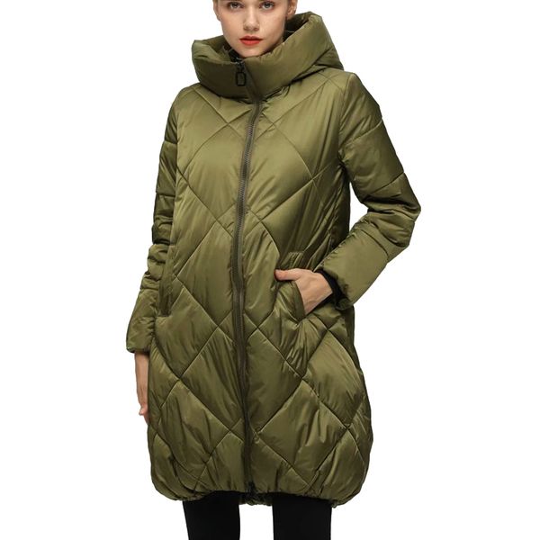 

2019 coat jacket women's hooded warm parkas fashionable style jacket outerwear plus size women's winter coat, Black