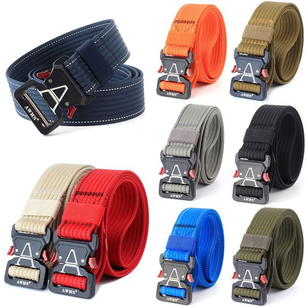 

Mens Military Belt Buckle Adjustable Combat Waistband Tactical Rescue Rigger Tool