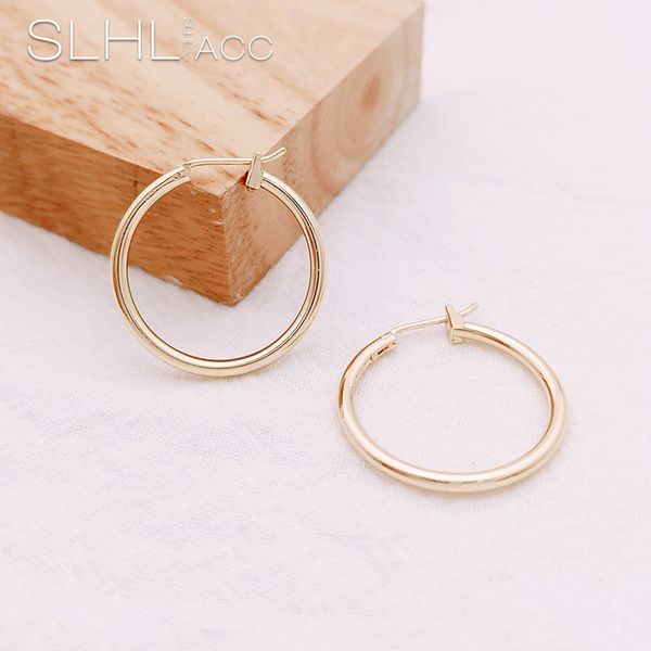 

face significant thin circle earrings 2019 new style cool girl's elegant simple versatile sterling silver earrings ear stud earr