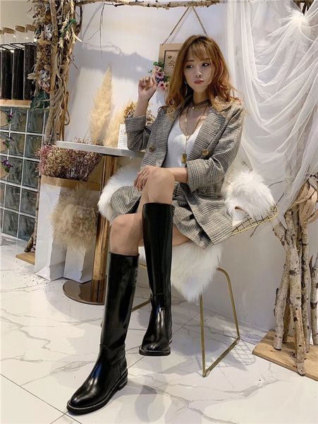 

2019 designer women luxury boots brand fashion casual shoes leather spring autumn black letter quality