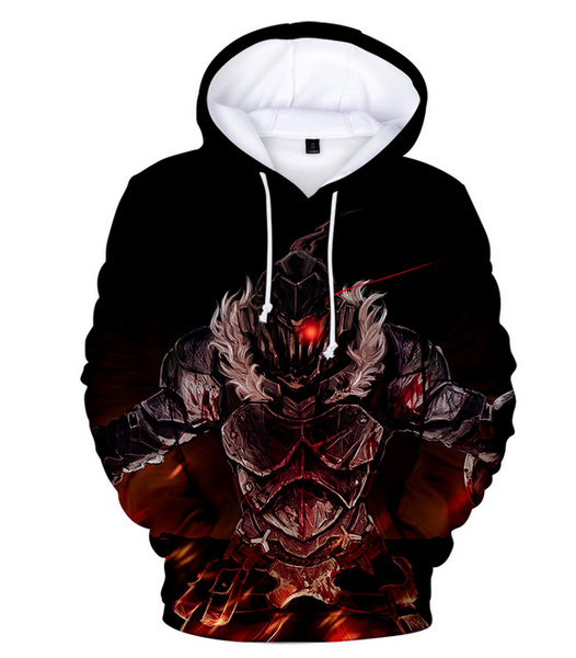

new горячие моды аниме гоблин slayer unisex мужчины / женщины толстовки 3d печати streetwear вскользь с капюшоном пуловер фуфаек hip hop a65, Black