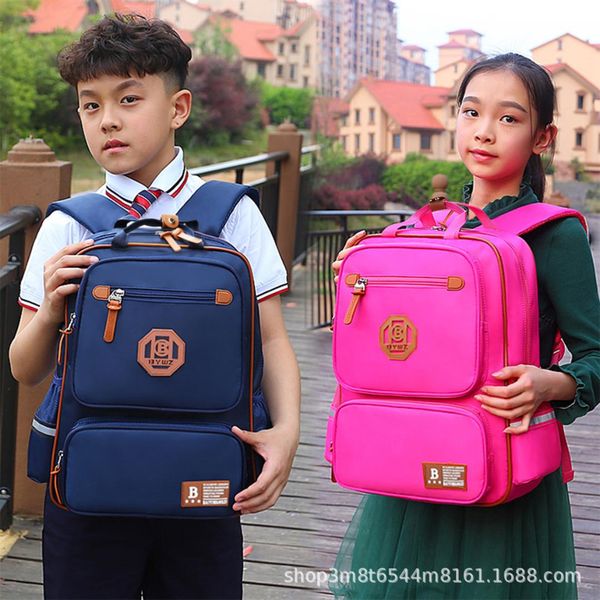 

schoolbag for elementary school students men and women 6-12 a year of age children's bags burden relieving backpack campus briti