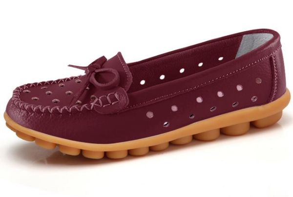 

women shoes non-slip comfortable leather flats women's casual shoes 1268, Black
