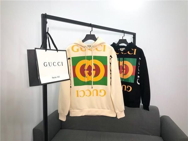 

19ss luxury brands design guqi thick hoodie sweater casual jumper sweatshirt sports pullovers fashion jacket outdoor shirt hooded 12.1, Blue;black