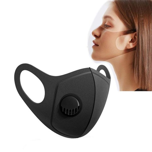 

sponge anti-dust masks pm2.5 pollution half face mouth mask with breathing valve washable reusable muffle respirator