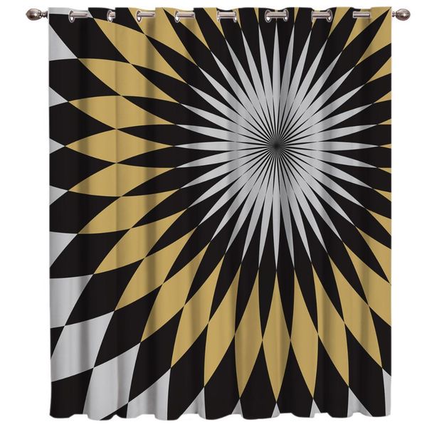 

traditional tribal bohemian geometric mandala pattern window treatments curtains valance room curtains large window