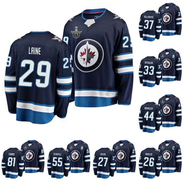 

winnipeg jets 2020 stanley cup playoffs patrik laine blake wheeler nikolaj ehlers dustin byfuglien josh morrissey mark scheifele jerseys, Black;red
