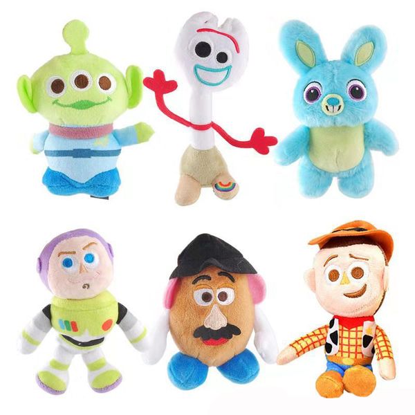 

12cm/5 inches bunny forky shepherdess plush toys soft bo peep stuffed animals kids christmas gifts doll toys for children key chain pendant