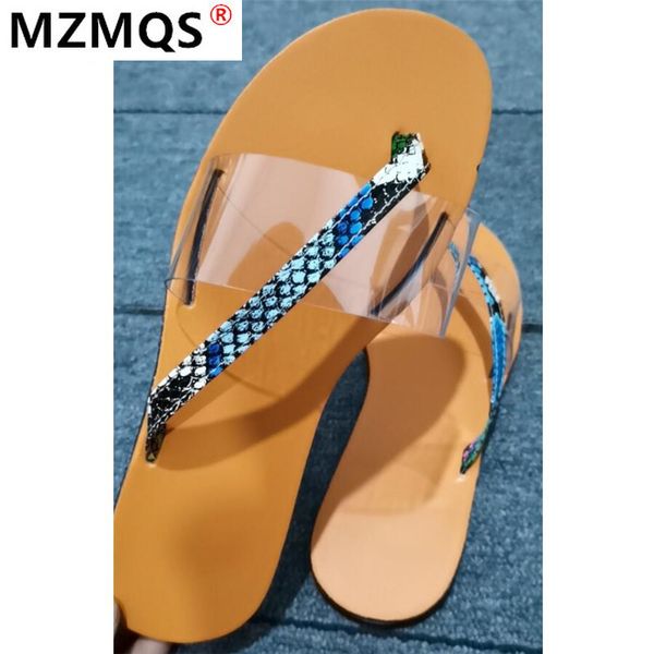 

slippers 2021 summer women fashion transparent sandals clip toe ladies jelly snake slides woman beach flat flip flops female shoes, Black
