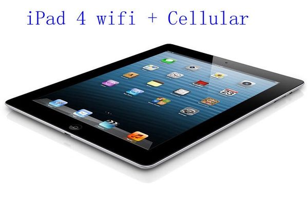 

100% original refurbished apple ipad 4 cellular 16gb 32gb 64gb wifi + 3g ipad4 tablet pc 9.7" ios refurbished tablet china wholesale dh