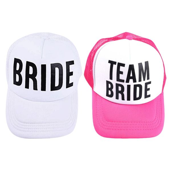 

2018 bride baseball hat bridal wedding party trucker cap a17_40, Blue;gray