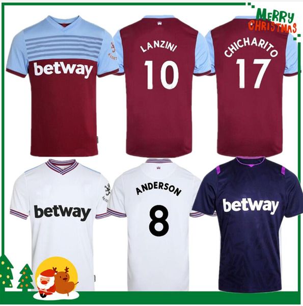 

19 20 west soccer jersey 2019 2020 home away ham noble jerseys anderson arnautovic antonio united football shirt man and kids kit, Black;yellow