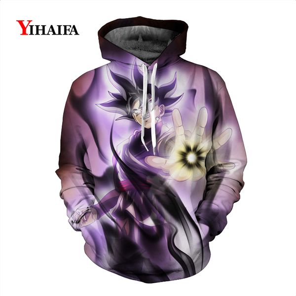 

3d sweatshirt mens fashion z anime hoodies black goku master graphic print cartoons pullover tracksuit casual