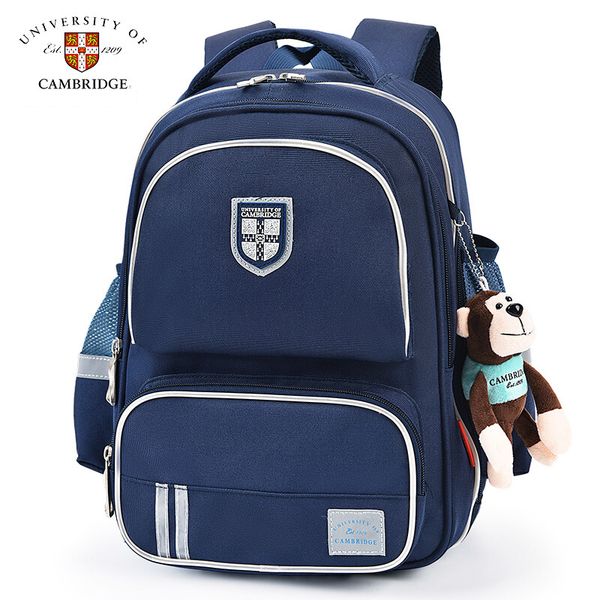 

university of cambridge children/kids elementary orthopedic school bag books shoulder backpack portfolio for boys grade 1-3