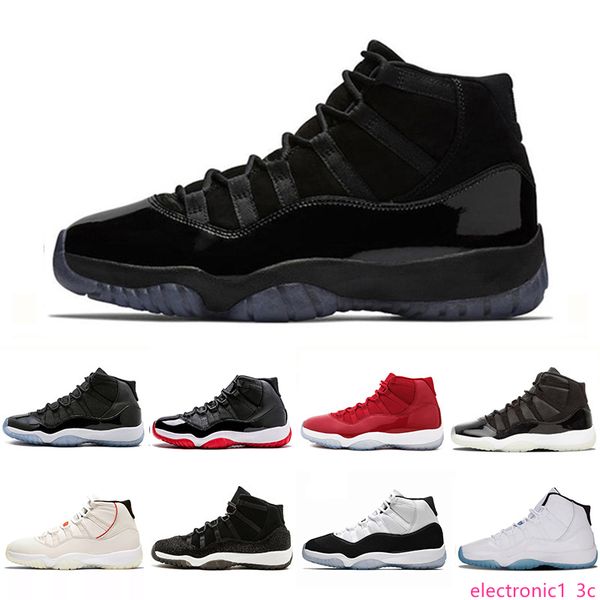 

basketball shoes concord high 45 11 xi 11s cap and gown prm heiress gym chicago platinum tint space jams sports sneakers, Black;green