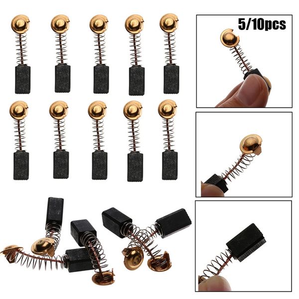 

5/10 pcs mini drill electric grinder replacement carbon brushes spare parts for electric motor dremel rotary tool 6.5x7.5x13.5mm