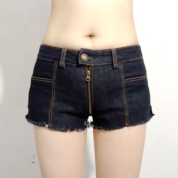 

xs-4xl plus size zipper crotch short jeans feminino tassel denim booty shorts women night clubwear micro mini bermudas, White;black