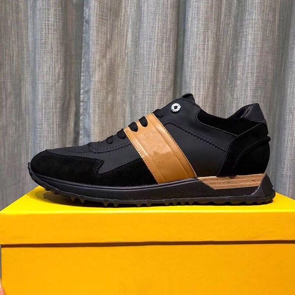

little monsters eyes all cowhide stitching men's casual flat sneakers luxury brands come mwe03, Black