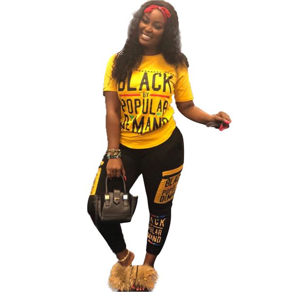 

2019 women set letter printed 2 piece outfits tracksuit sports suit two piece set sweatshirt jogger set suits y190923, Black;white