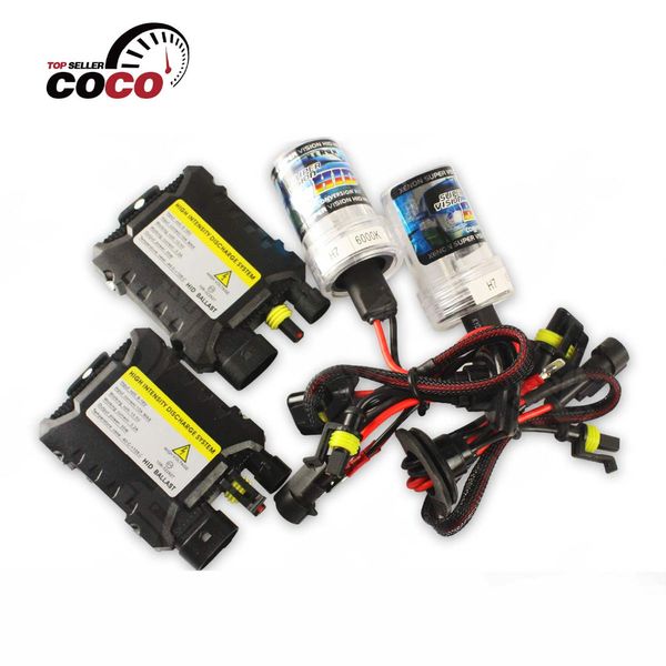 

1set 12v dc 55w h1 h3 h7 h8 h9 h11 9005 9006 880 881 xenon hid kit slim ballast 3000k~30000k white blue xenon bulb car headlight