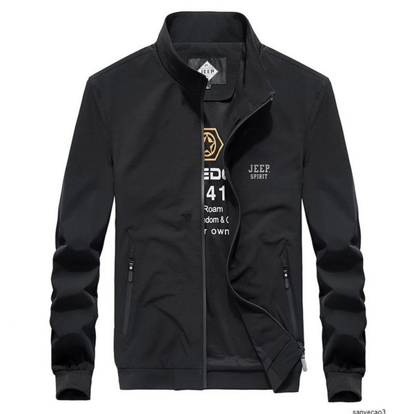 

mens designer season jeep stand collar quick-drying youth business leisure jacket 6009h, Black;brown