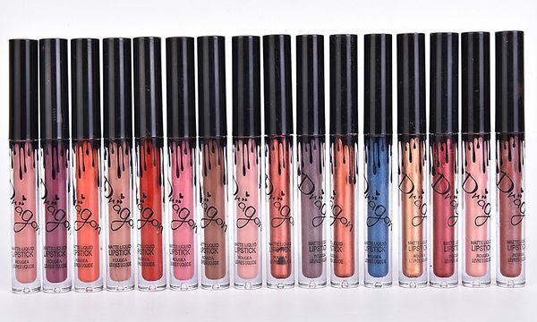 

водонепроницаемый продолжительный блеск для губ 16 цветов matte lipstick металл бронза красочные губы блеск макияж хорошее качество
