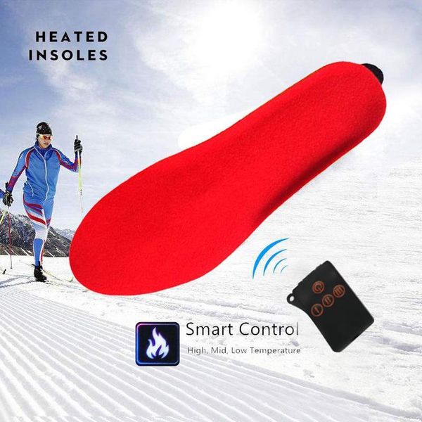 

electric winter heated insole warm remote control foam template memory template cotton orthopedic insoles high temperature, Black
