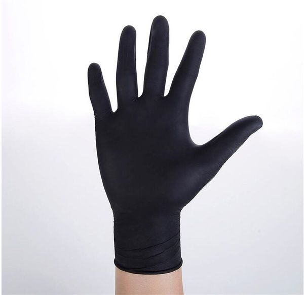 

black latex lot kitchen work rubber garden touchscreen glove gloves universal waterproof protective