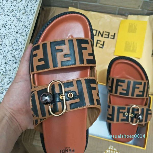 

find similar 44 men women sandals designer shoes luxury slide summer fashion wide flat slippery with thick sandals c14, Black