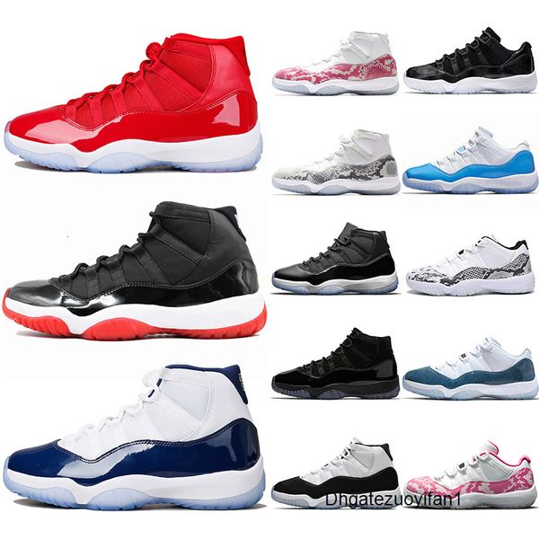 

11 pin navy snakeskin 11s concord 45 men women basketball shoes bred space jam gamma blue mens athletic sport walking hiking sneakers