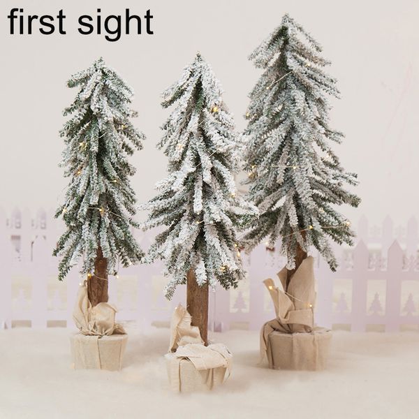 

christmas tree 30cm 45cm 50cm 80cm deskdecoration bonsai simulation sticky snow resurrection tree christmas new year gift